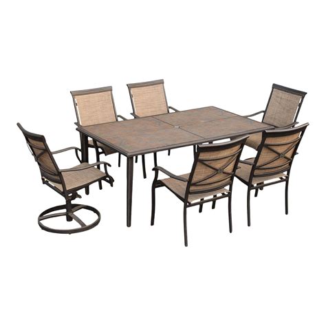 Vintage Aluminum Outdoor Patio Dining Set 7 Pieces Chairish