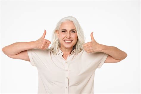 Portrait Of A Satisfied Mature Woman Stock Image Image Of Look Adult 112700923