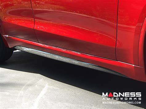 Alfa Romeo Stelvio Quadrifoglio Side Skirt Trim Kit Carbon Fiber