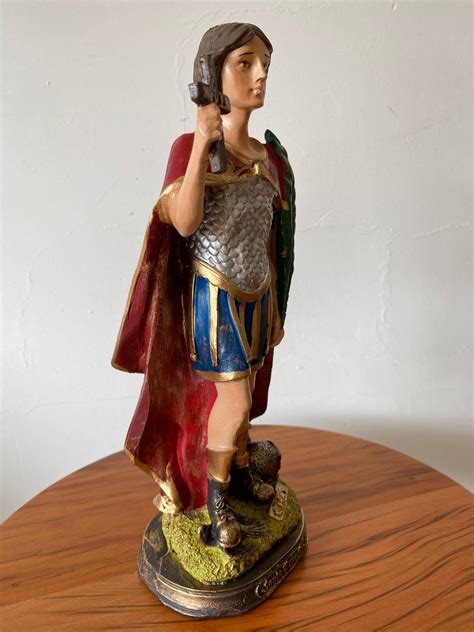 Santo Expedito Em Resina 30 Cm Arte Religiosa