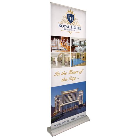 Retractable Banner Stand Single Sided Deluxe Bannersandbigprints