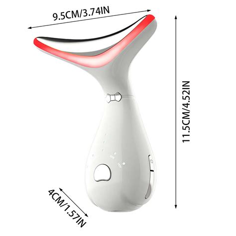 Face Tightening And Lifting Device Red Light For Face And Neck Facial Wand Wavy Chic Beauty