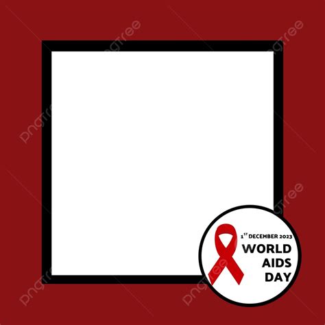 Frame World Aids Day Aids Awareness Photo Png Transparent Clipart