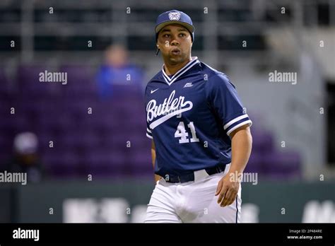 Butler Head Coach Blake Beemer Reacts During An Ncaa Baseball Game On