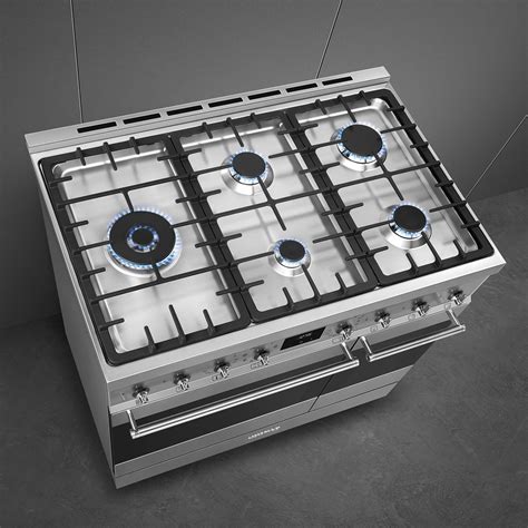 Smeg Cooker with Gas Hob 90x60 cm C92GMX2
