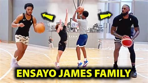 Todo Ensayo Na Si Bronny Kasama Si LeBron James At Bryce James Bago Ang