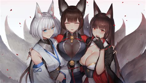 Masaüstü Kaga Azur Lane Amagi Azur Lane Akagi Azur Lane Azur Lane