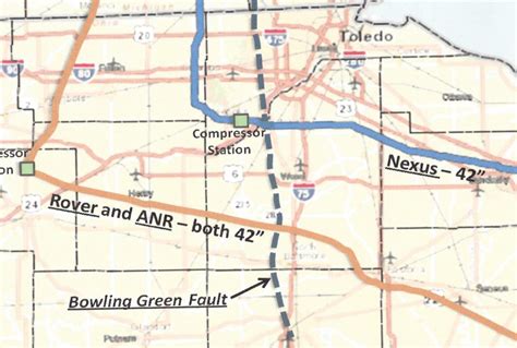 Map Of Ohio Fault Lines - Map Of The United States Of America