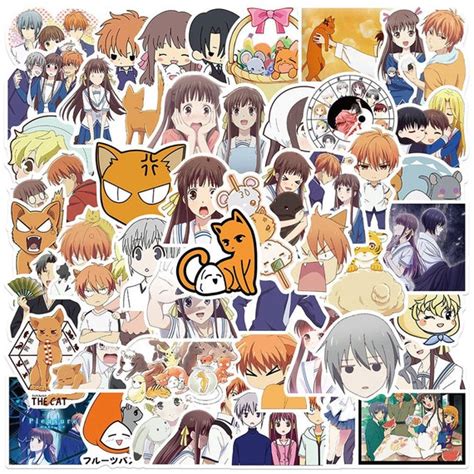 Fruits Basket Stickers Set Of 100 Waterproof Vinyl Etsy