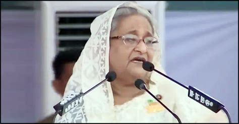 Pm Seeks Vote For Boat In Rangpur Rally To Continue Development