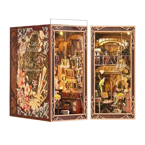 Snapklik Minicity Book Nook Kit DIY Miniature Dollhouse Booknook