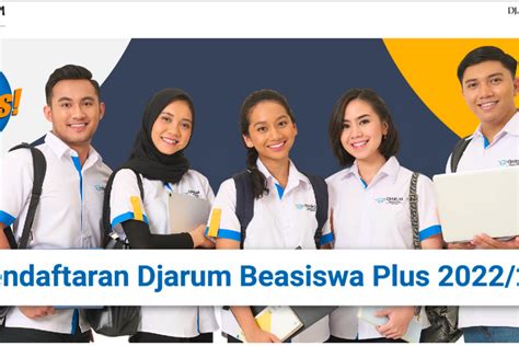 Link Pendaftaran Beasiswa Djarum Plus Untuk Mahasiswa S Dan D