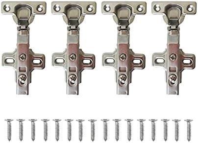 LIKERAINY 95 Degree Full Overlay Hinges 26mm With Damper Soft Closing