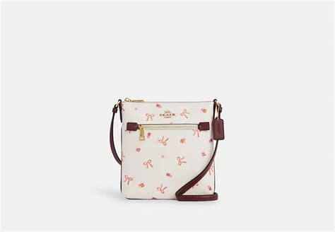 Coach® Outlet Mini Rowan File Bag With Bow Print