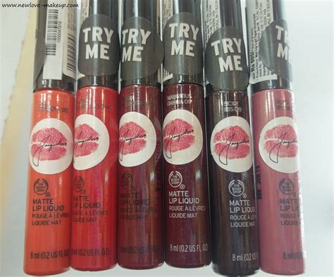 All 12 The Body Shop India Matte Lip Liquid Review Swatches