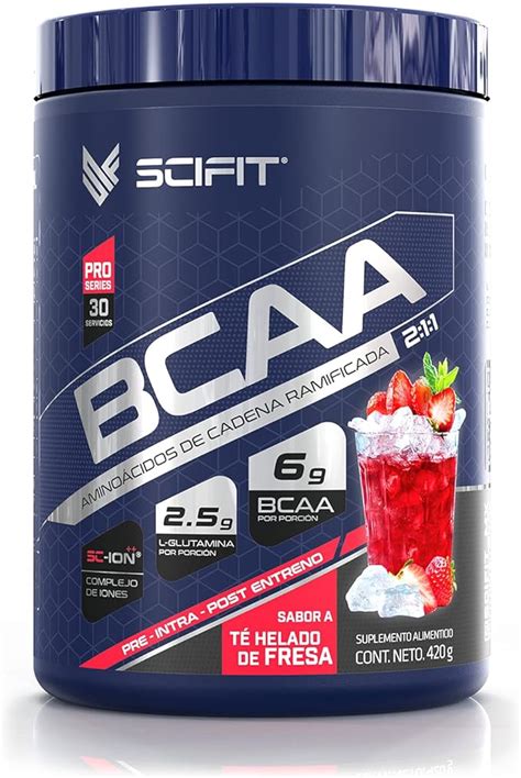 SCIFIT BCAA Aminoácidos de Cadena Ramificada BCAA 2 1 1 L