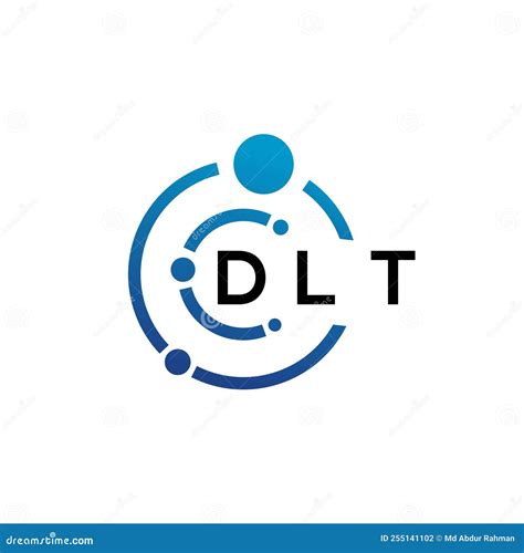 DLT Letter Logo Design on White Background. DLT Creative Initials ...