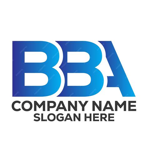 Premium Vector Letter Bba Logo Design Vector Image Template