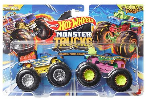 HOT WHEELS MONSTER TRUCKS DEMOLITION DOUBLES POJAZDY HAUL YALL VS TAXI PAK porównaj ceny