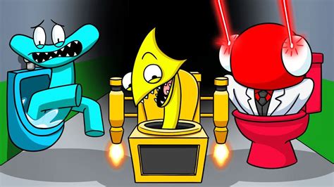 Rainbow Friends Become Skibidi Toilet Gametoons Wiki Fandom