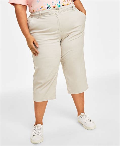 Karen Scott Plus Size Comfort Waist Capri Pants Created For Macys Macys