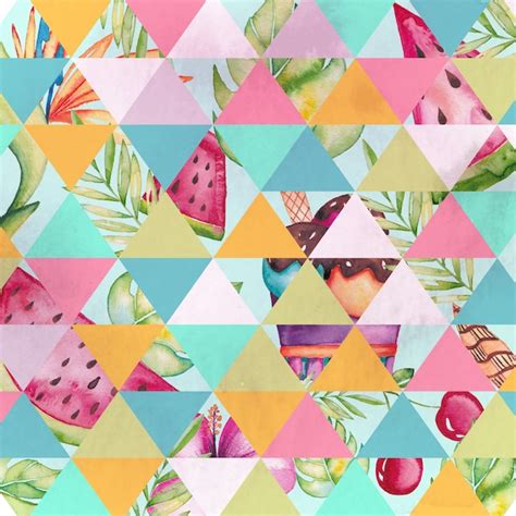 Premium Vector Watercolor Floral Geometric
