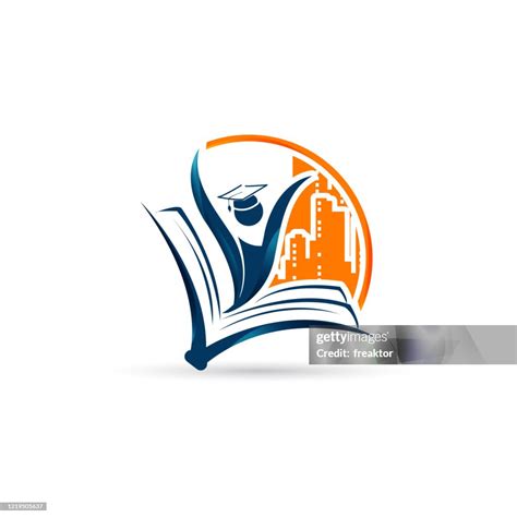 Book And Student Global Study Education Logo Vector Sign Symbol High