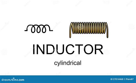 Inductor Icon And Symbol Stock Illustration Illustration Of Background