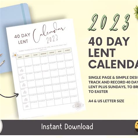 2023 Lenten Calendar - Etsy