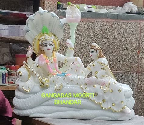 White Traditional Marble Vishnu Laxmi Statue For Worship At Rs 38000