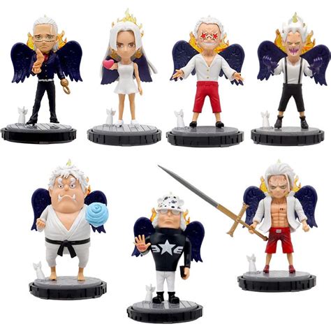 One Piece Figures New 7Pcs Set Seraphim Shichibukai Egghead Arc Anime