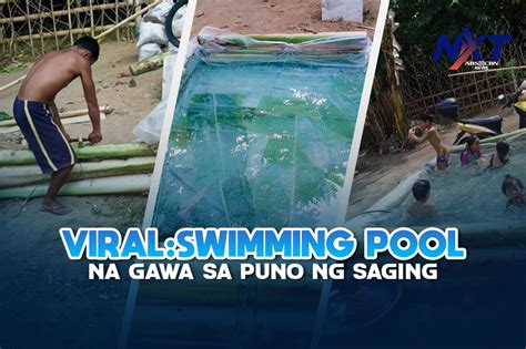 Viral Swimming Pool Na Gawa Sa Puno Ng Saging Abs Cbn News