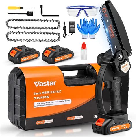 Amazon Vastar Mini Chainsaw Cordless Inch Portable Electric