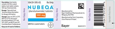 Nubeqa Package Insert Prescribing Information