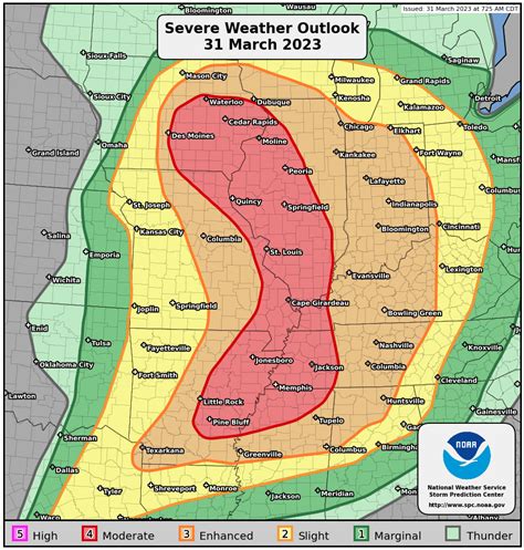 Storm Prediction Center Public Severe Weather Outlook Pwo