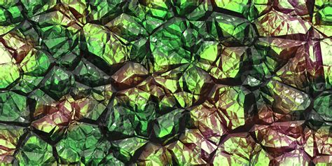 Green Shiny Colors Rock Stone Texture Crystal Gem Wall Background