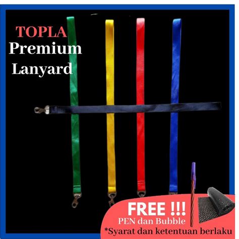 Jual Topla Premium Kalung Name Tag Tali Cantol Polos 1 Cm 2 Cm