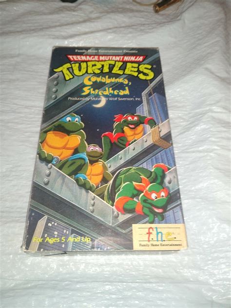 Fastshipping Teenage Mutant Ninja Turtles Cowabunga Shredhead Vhs