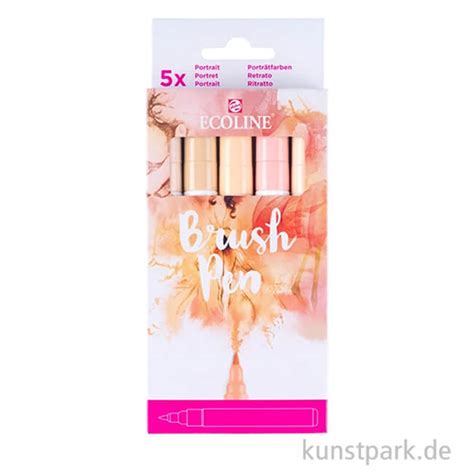 Talens ECOLINE Brush Pen 5er Set Beige Rosa