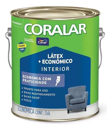 Tinta Acr Lica Coralar Economica Antimofo L Interno Cores Mercadolivre