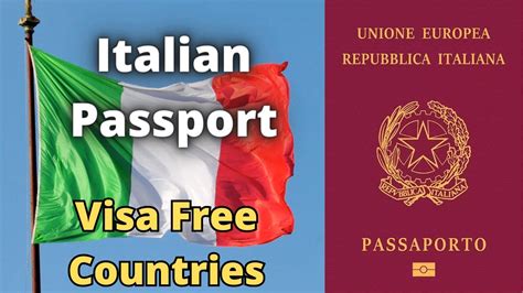 Italian Passport Visa Free Countries 2023 YouTube