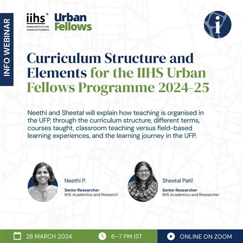 The IIHS Urban Fellows Programme Webinars