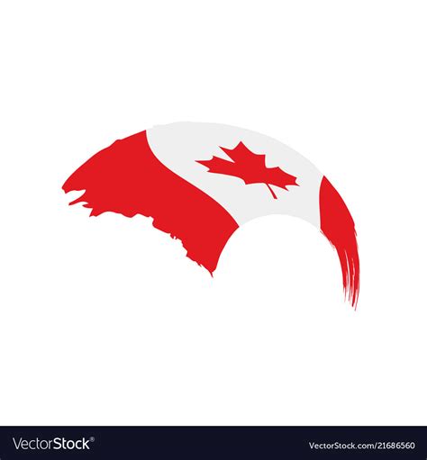 Canada flag Royalty Free Vector Image - VectorStock