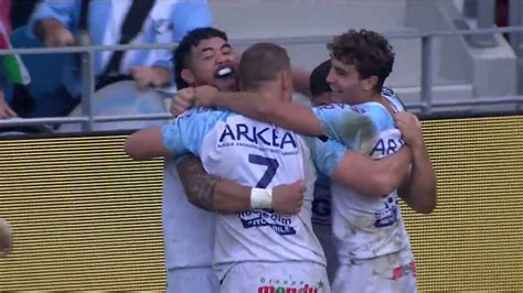 TOP 14 Essai De Guillaume MARTOCQ AB Aviron Bayonnais Stade