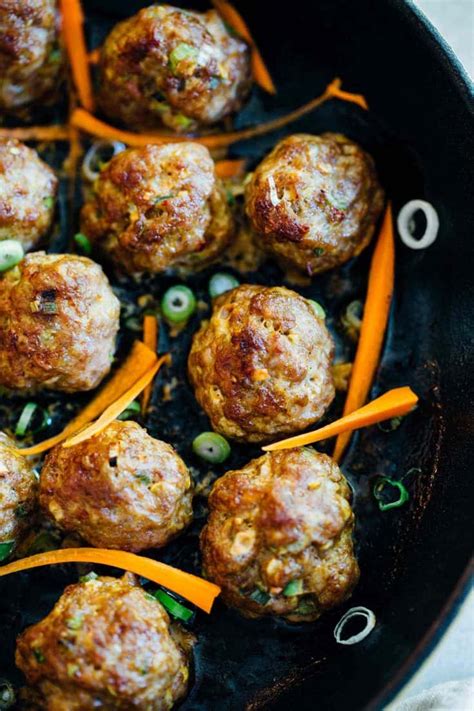 Asian Pork Meatballs Easy Asian Meatballs For Rice Or Noodle Bowls