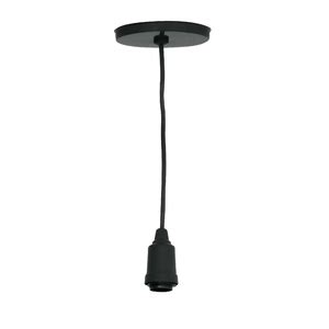 Pendente Redondo L Mpada Metal Preto Aroon Luz Vita Leroy Merlin