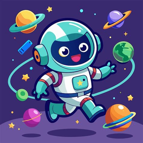 Dibujo A Mano Dibujado Dibujos Animados Astronauta Dise O Vectorial