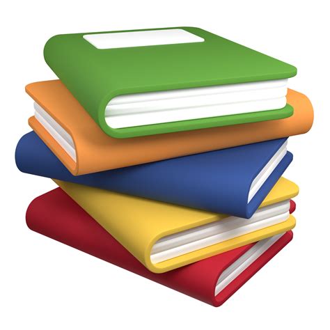 3d Render Books 3d Render Multicolor Book Icon Stack Of Multicolored