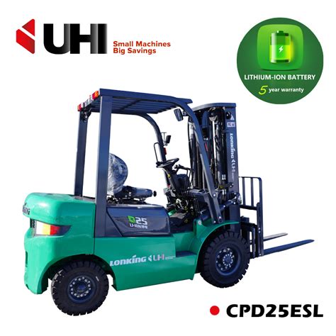 Uhi Lonking Lg B Electric Forklift Li Ion Battery Uhi Machinery Ca