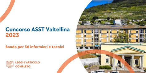 Concorso Infermieri E Tecnici ASST Valtellina 36 Posti